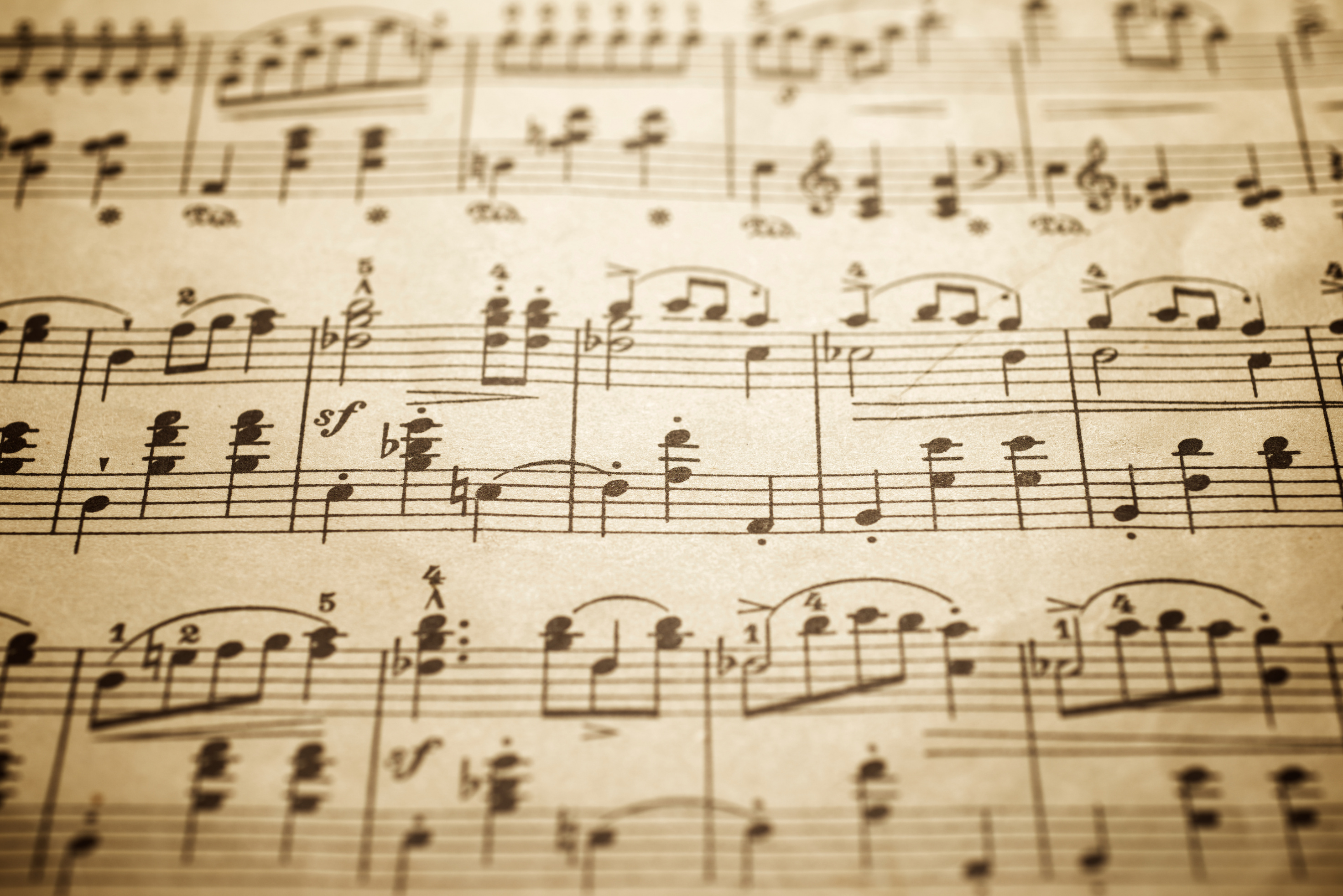 Sheet music — Kaleidoscope programme illustration from the brochure